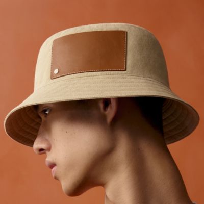 帽子 HERMES Bucket Hat Wool Hermes Wool Black Acetate Lined Bucket Hat Cap | eBay